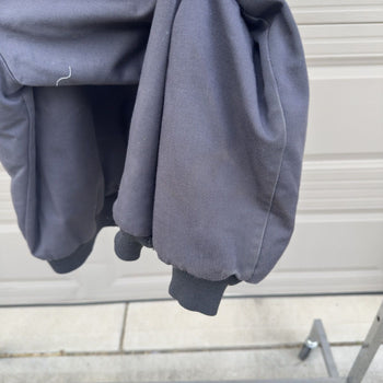 1980s/1990s Sun Faded Grey Distressed Thrashed Work Jacket