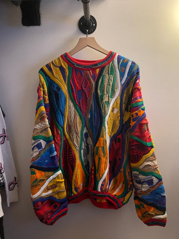 1990s TUNDRA MULTICOLOR KNIT SWEATER