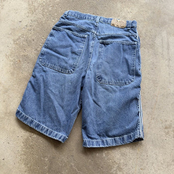 1990S/2000S Y2K BAGGY SKATER DENIM TRACK JEAN SHORTS JORTS