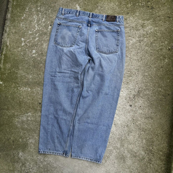 2000s CALVIN KLEIN BAGGY LIGHT WASH FADED SKATER JEANS