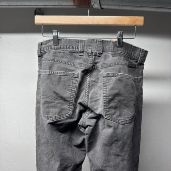 2000s Low Rise Thrashed Faded Distressed Corduroy Pants