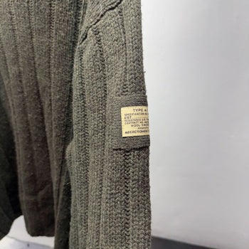 2000s Abercrombie Dark Green Wool Sweater