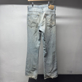 1980s Levi's 517 Thrashed Faded Dirty Flare Jeans - Made in USA