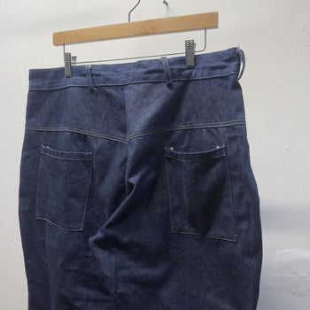 Vintage 1980s Made in USA Dark Wash Raw Denim Work Jeans