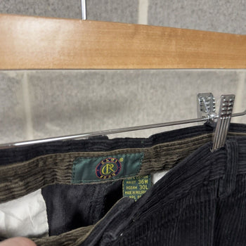 2000s Black Corduroy Baggy Wide Leg Pants