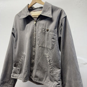 Vintage 1950s 1960s Made in USA Faded Distressed Work Jacket