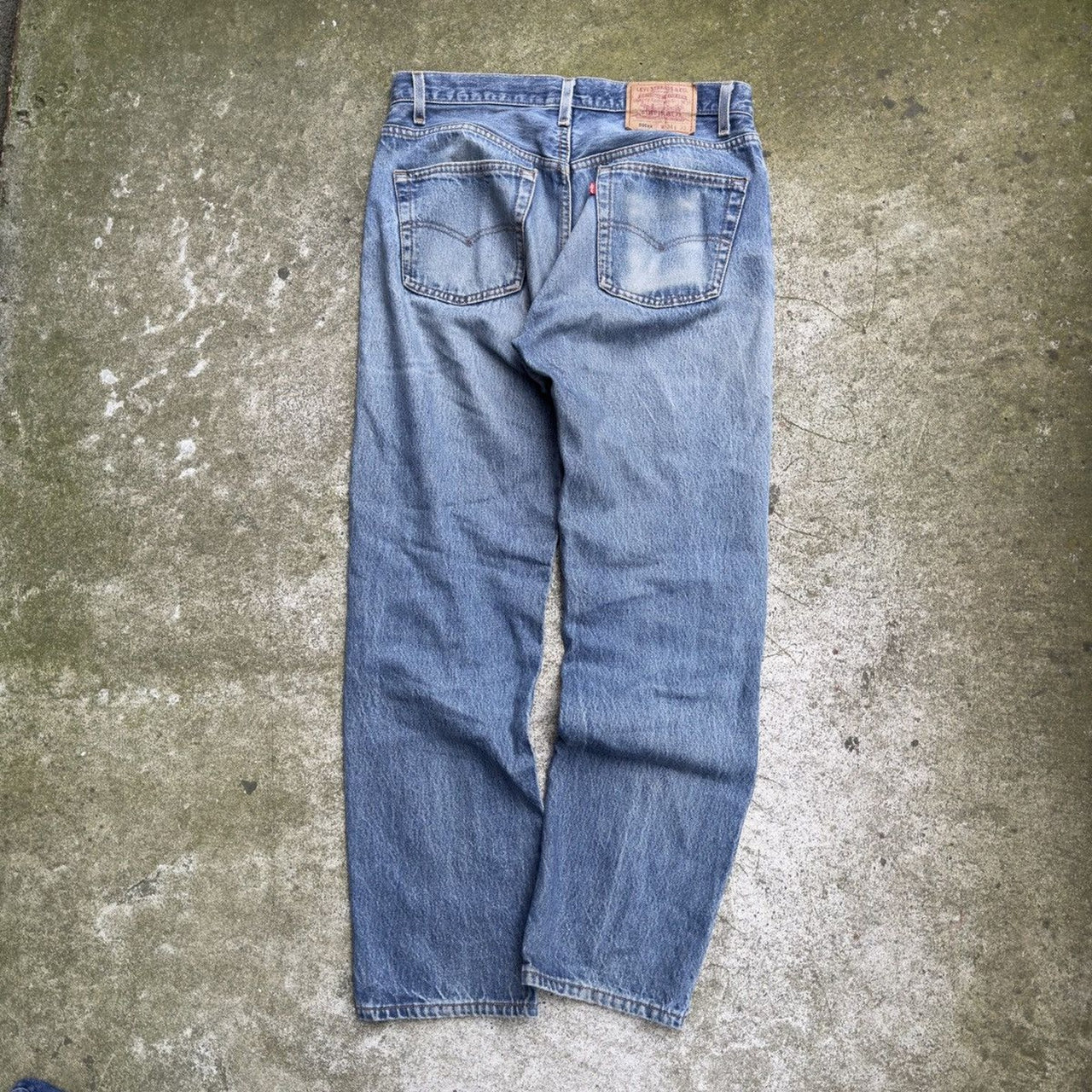 1990s LEVI'S 501XX MADE IN USA FADED THRASHED DENIM JEANS