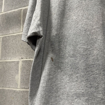 2000s Thrashed Faded Print Paper Thin Distressed Grey Tee