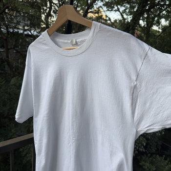 1980s Blank White Paper Thin Tee