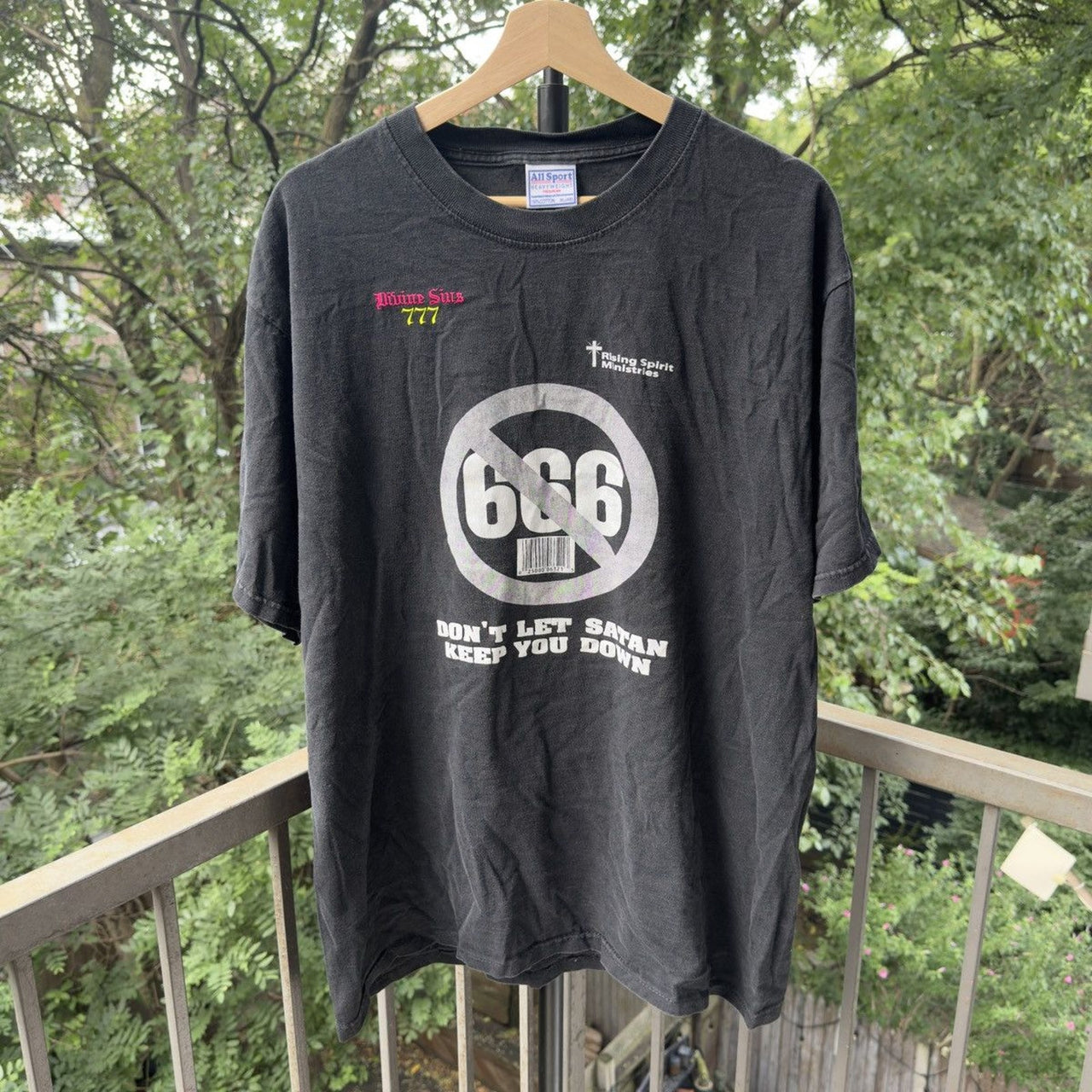 1990s Jesus Is Lord Don’t Let Satan Keep You Down Tee