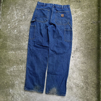 2000S CARHARTT BAGGY DENIM DOUBLE KNEE PANTS JEANS