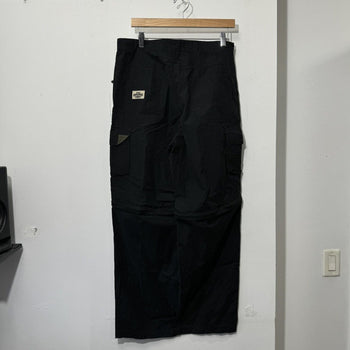 2000S LEE CARGO BAGGY BLACK NYLON ZIP OFF PANTS