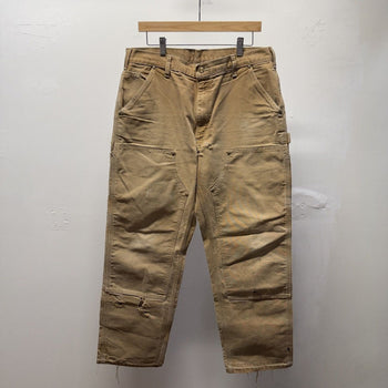 Carhartt Tan Faded Distressed Double Knee Pants