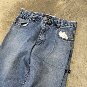 2000s US Polo Assc Thrashed Baggy Wide Leg Jeans