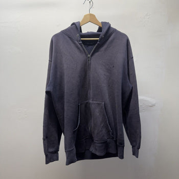 Vintage 1990s Made in USA Faded Distressed Zip Up Hoodie