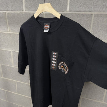 2000s Harley Davidson Ace Flame Pocket Tee