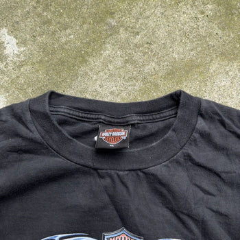 2000s Harley Davidson Blue Flame Longsleeve Tee