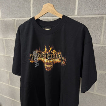 2000s Harley Davidson Flame Logo Tee