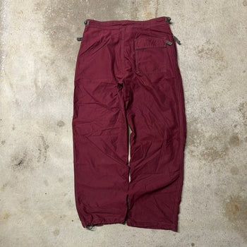 2000S Y2K GAP BAGGY COTTON NYLON PARACHUTE PANTS RED