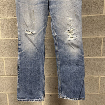 1990s Levi’s 517 Thrashed Faded Distressed Jeans - Made in USA