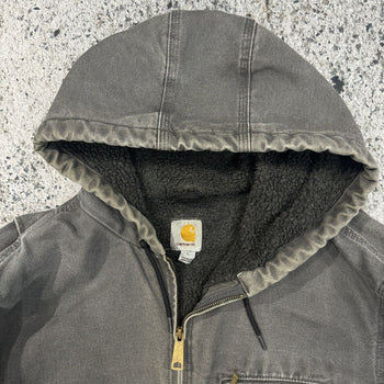 CARHARTT THRASHED FADED LINED HOODED JACKET