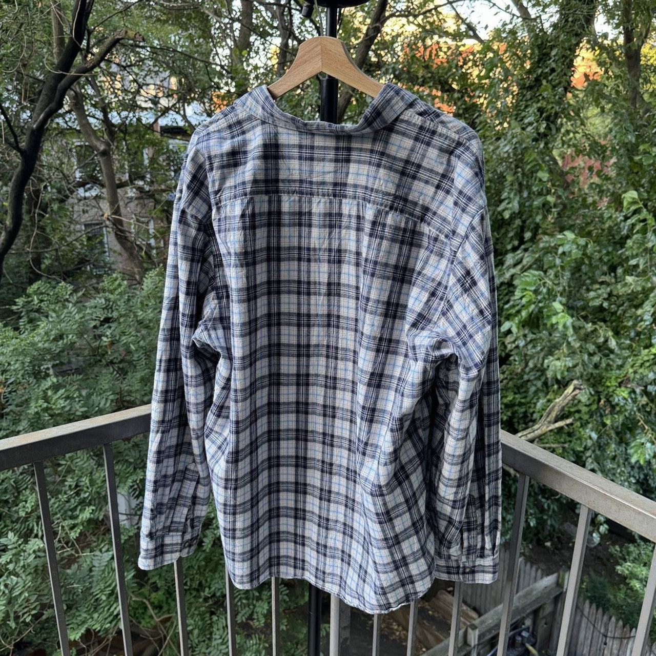 1990s Gap Faded Plaid Flannel Shirt