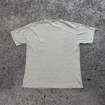 1990s Striped Faded Single Stitch Pocket Tee