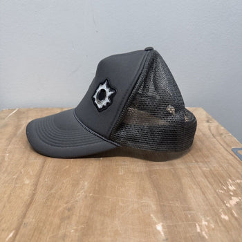 Vintage 2000s Gun Bullet Holes Embroidered Hat