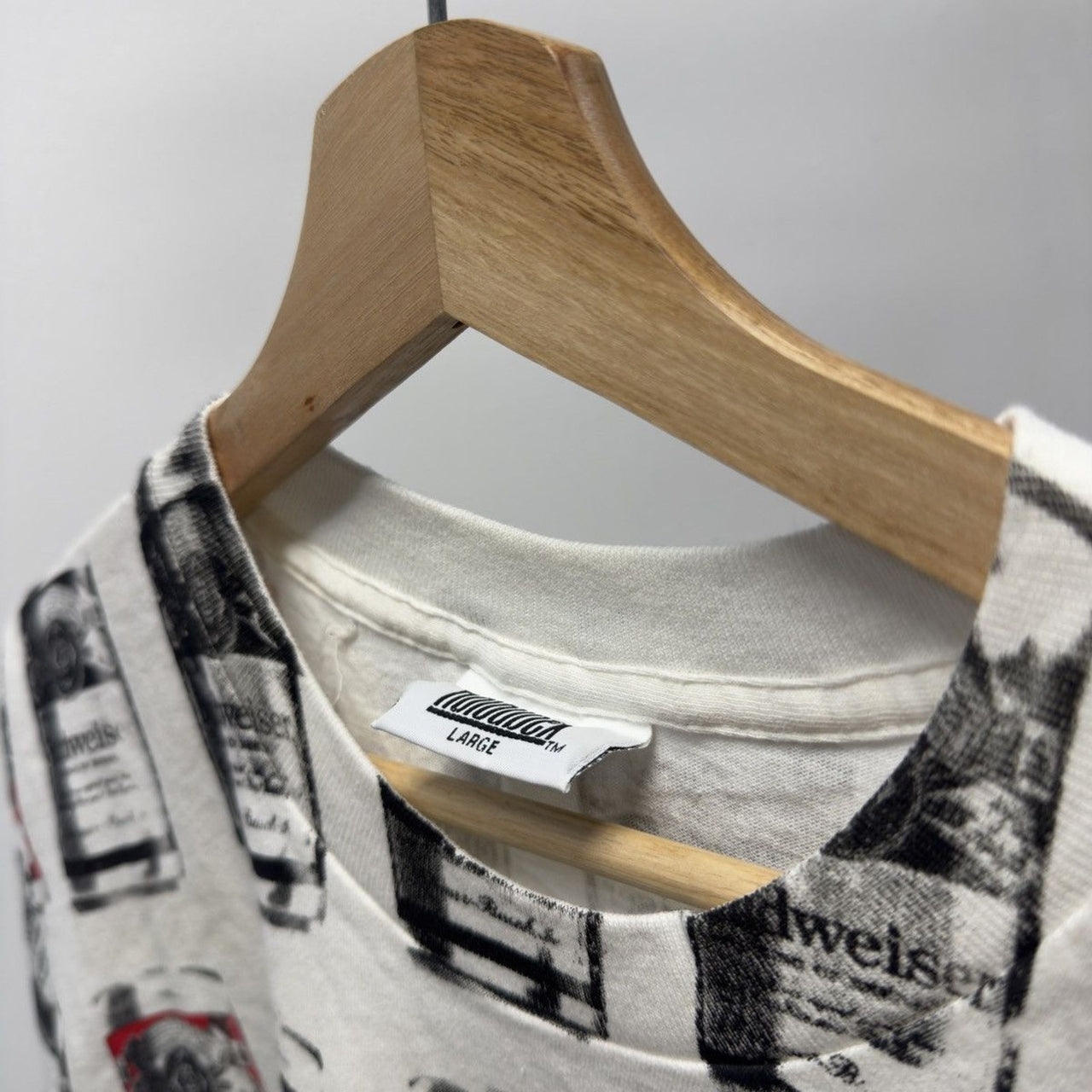 Vintage 1990s Made in USA Budweiser Warhol AOP Art Tee