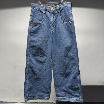Jnco Buddah Dark Stone Baggy Wide Leg Skater Denim Jeans