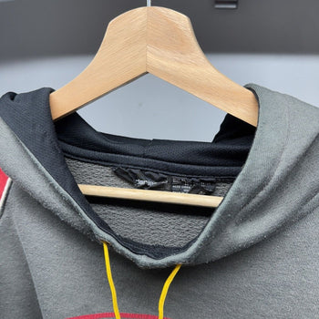 1990s Y2K Thrashed Faded Dragon Flame Hoodie