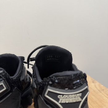 Prada Cloudbust Thunder Black Sequin Sneakers