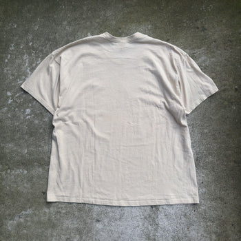 2000S NIKE MINI SWOOSH LOGO TEE BEIGE