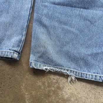 1990s/2000s Y2K BAGGY DENIM SKATER FADED CARPENTER JEANS