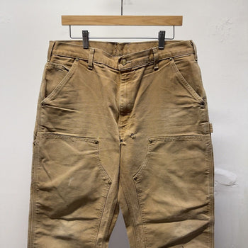Carhartt Tan Faded Distressed Double Knee Pants