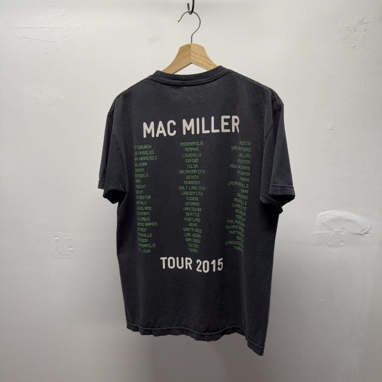 Mac Miller Most Dope Good AM 2015 Tour Tee Faded