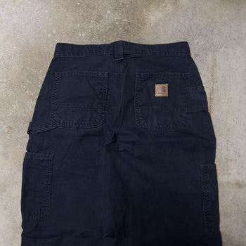 2000s CARHARTT BLACK RIPSTOP UTILITY CARPENTER PANTS