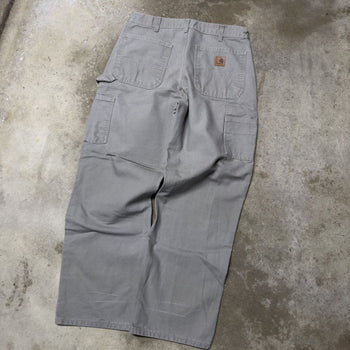 2000s CARHARTT CARPENTER BAGGY WIDE LEG CANVAS WORK PANTS