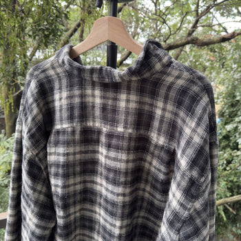 2000s Faded Thermal Plaid Flannel Jacket