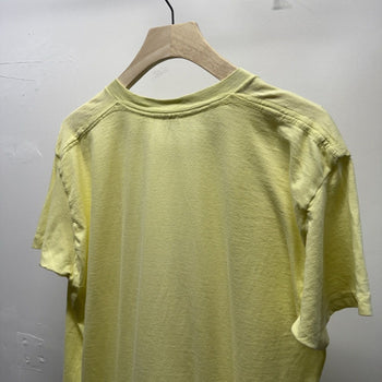 Vintage 1990s Made in USA Pale Yellow Blank Tee