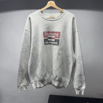 1990s Thrashed Faded Distressed Tommy Sweatshirt