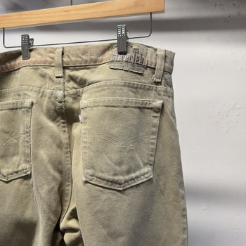 Vintage 1990s Levi's Silvertab Baggy Khaki Green Jeans