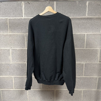 1990s Black Blank Crewneck Sweatshirt