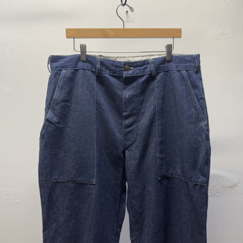 Vintage 1980s Made in USA Dark Wash Raw Denim Work Jeans