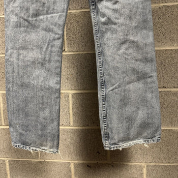 2000s Y2K Baggy Embroidered Faded Jeans