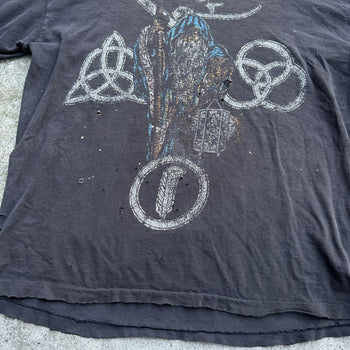 1980s LED ZEPPELIN ZOSO THRASHED DISTRESSED FADED TEE