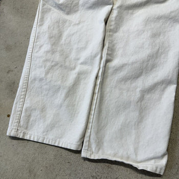 1980s DICKIES WHITE PAINTER CANVAS CARPENTER PANTS