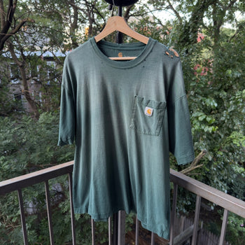 Camiseta desgastada descolorida Carhartt de gran tamaño