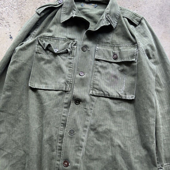 1960s HBT HERRINGBONE TWILL FIELD FATIGUE SHIRT