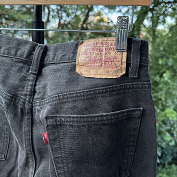 1980s Levi's 501 Black Denim Jeans Made in USA